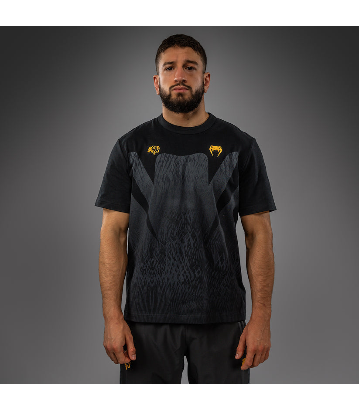 Тениска - Venum Chimaev Wild Borz T-Shirt - Black/Grey​